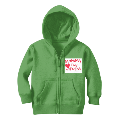 Mummys Valentine Classic Kids Zip Hoodie - DirectlyPersonalised