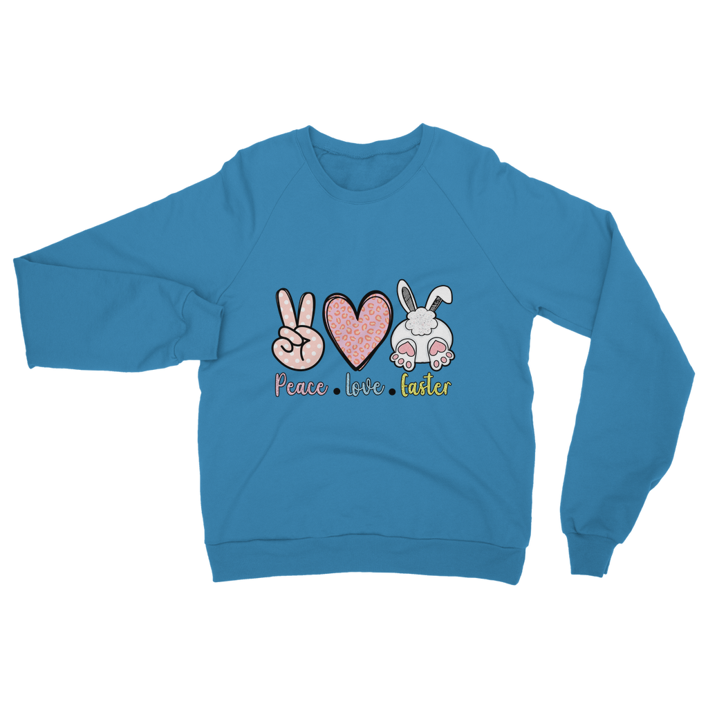 PEACE LOVE EASTER Classic Adult Sweatshirt - DirectlyPersonalised