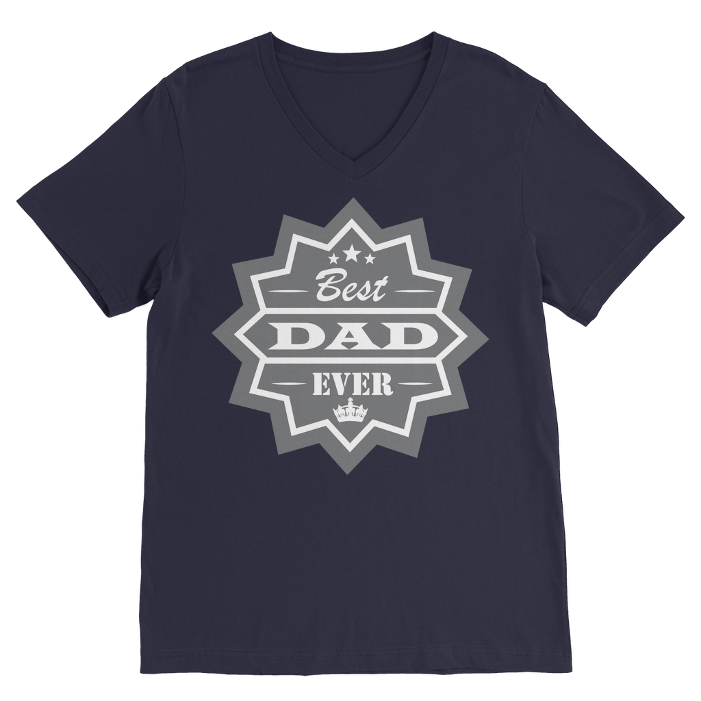 Best Dad Ever Classic V-Neck T-Shirt - DirectlyPersonalised