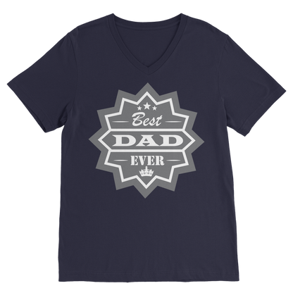 Best Dad Ever Classic V-Neck T-Shirt - DirectlyPersonalised