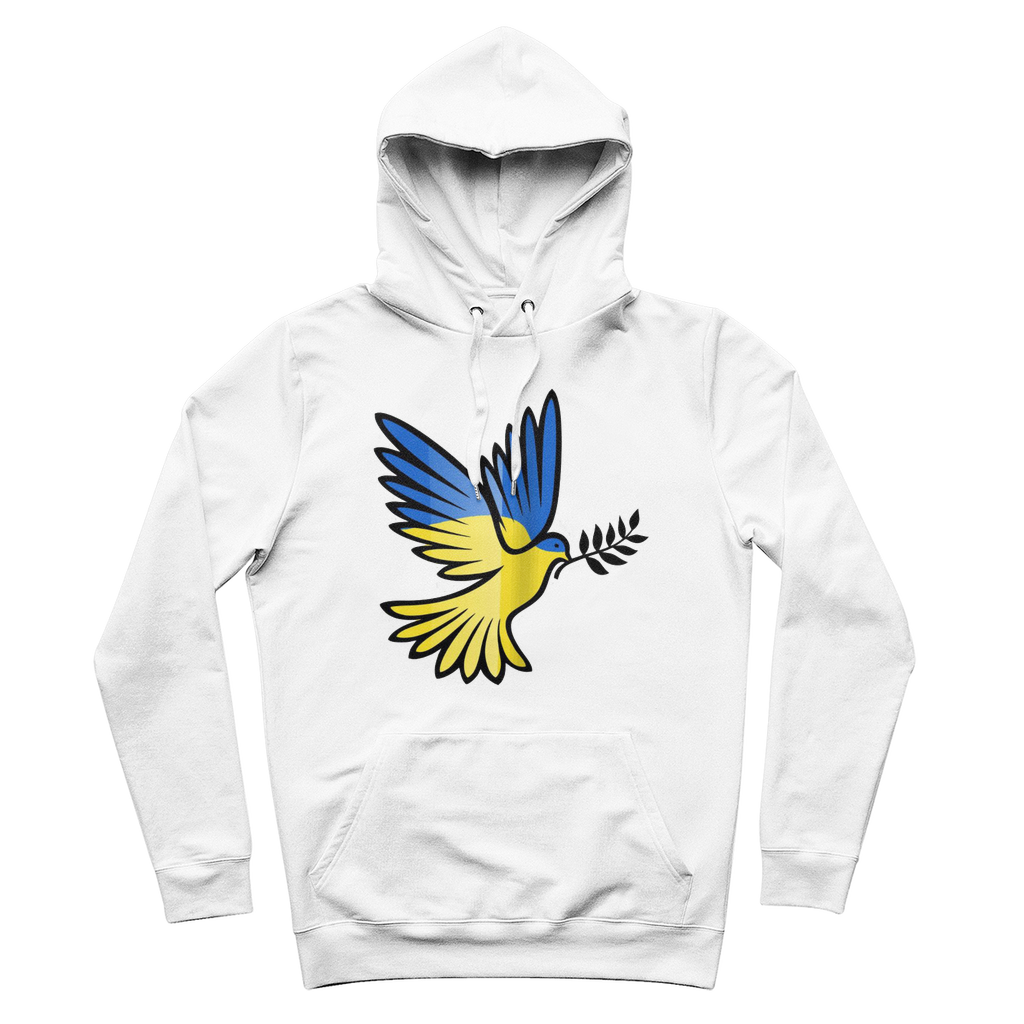 SUPPORT FOR UKRAINE 100% Organic Cotton Hoodie - DirectlyPersonalised