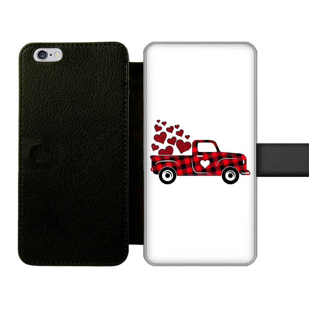 Love Truck Front Printed Wallet Cases