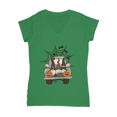 LETS GET SPOOKY Classic Women's V-Neck T-Shirt