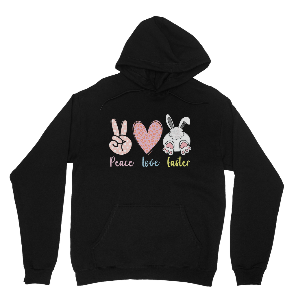 PEACE LOVE EASTER Classic Adult Hoodie - DirectlyPersonalised