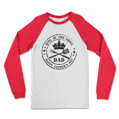 King of the Grill Classic Raglan Long Sleeve Shirt - DirectlyPersonalised