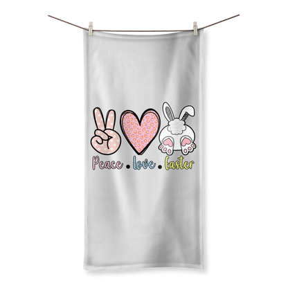 PEACE LOVE EASTER Sublimation All Over Towel - DirectlyPersonalised