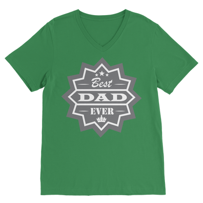Best Dad Ever Classic V-Neck T-Shirt - DirectlyPersonalised