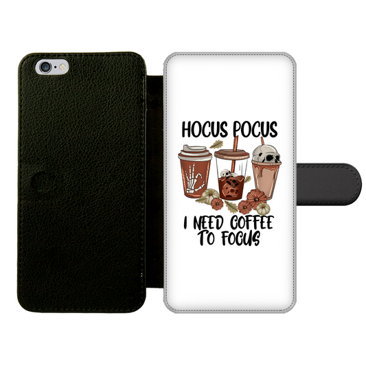 HOCUS POCUS -COFFEE DESIGN Front Printed Wallet Cases - DirectlyPersonalised