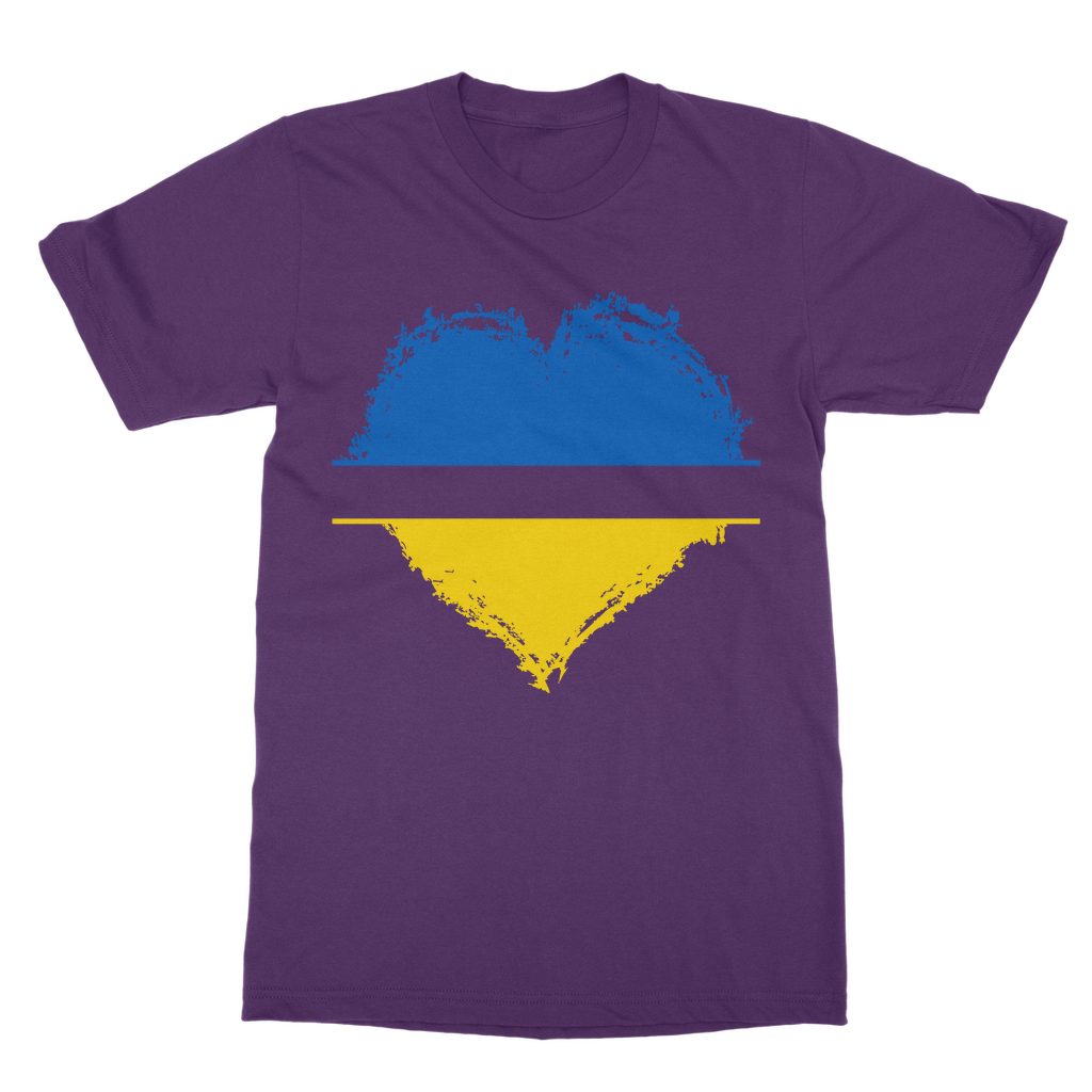 HEARTS WITH UKRAINE Classic Adult T-Shirt - DirectlyPersonalised