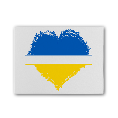 HEARTS WITH UKRAINE Premium Stretched Canvas