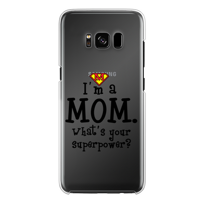 Mothers day Back Printed Transparent Hard Phone Case