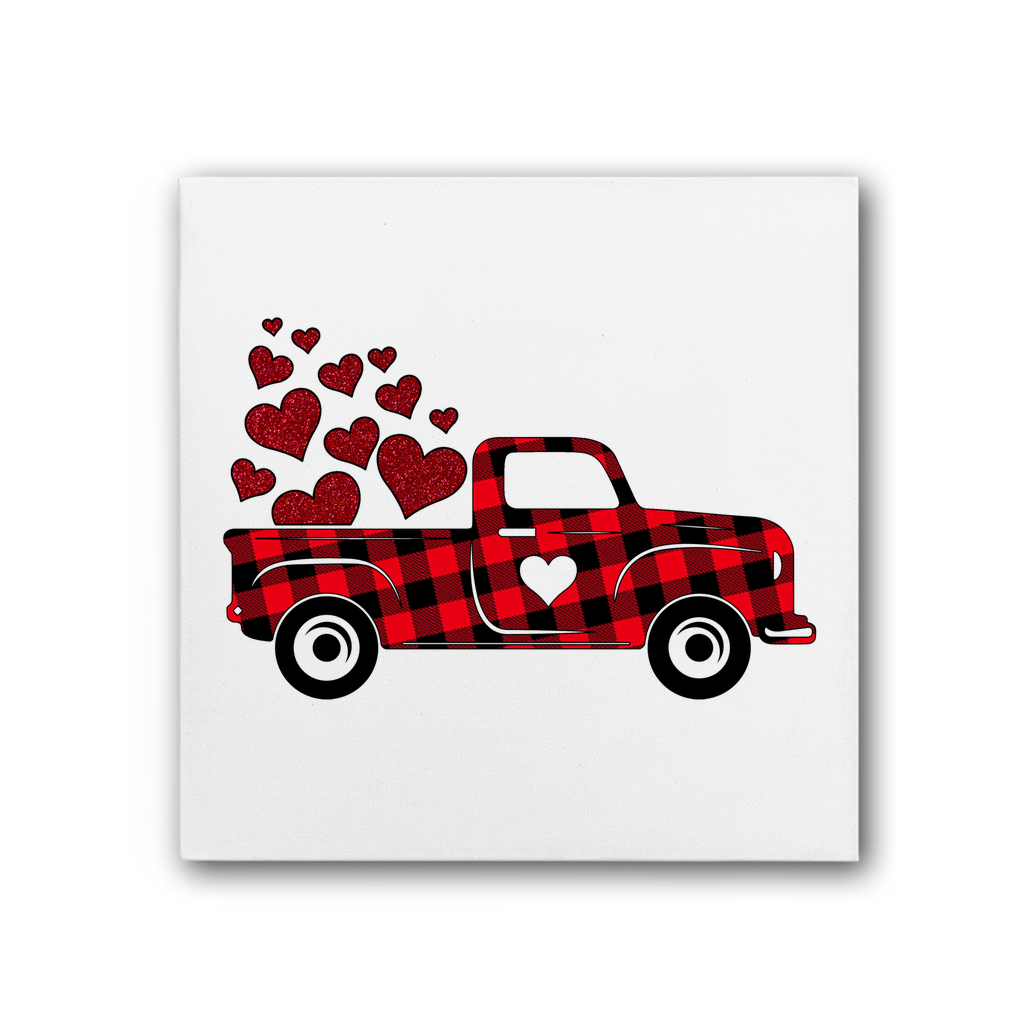 Love Truck Premium Stretched Canvas - DirectlyPersonalised