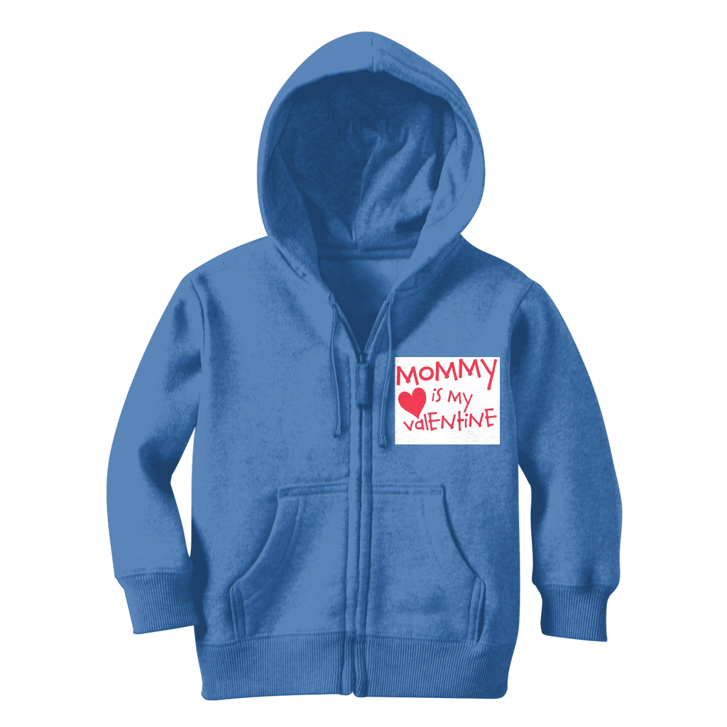Mummys Valentine Classic Kids Zip Hoodie - DirectlyPersonalised