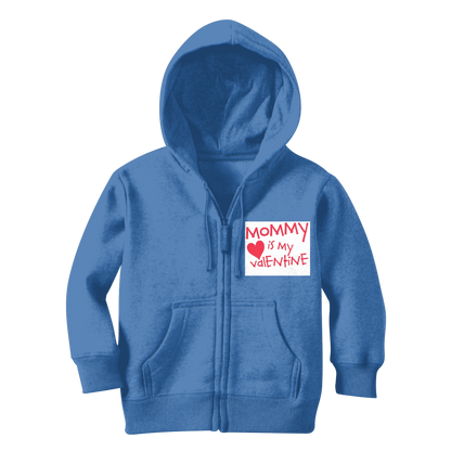 Mummys Valentine Classic Kids Zip Hoodie - DirectlyPersonalised