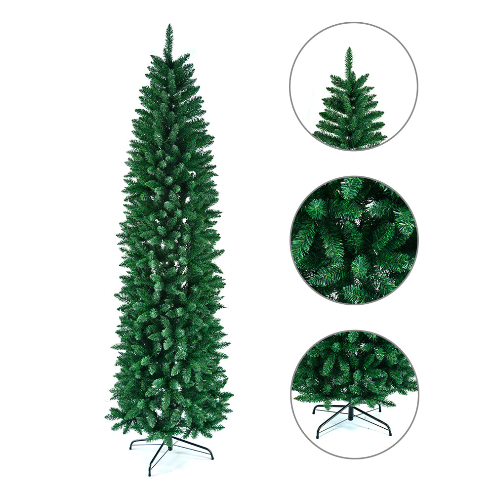 7.5ft Pointed PVC Pen Style Shaped Christmas Tree - DirectlyPersonalised