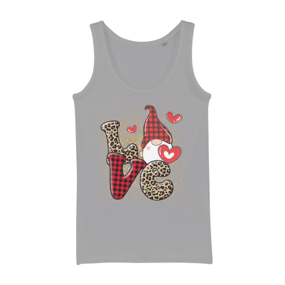 Ladies Valentine Design Organic Jersey Womens Tank Top - DirectlyPersonalised
