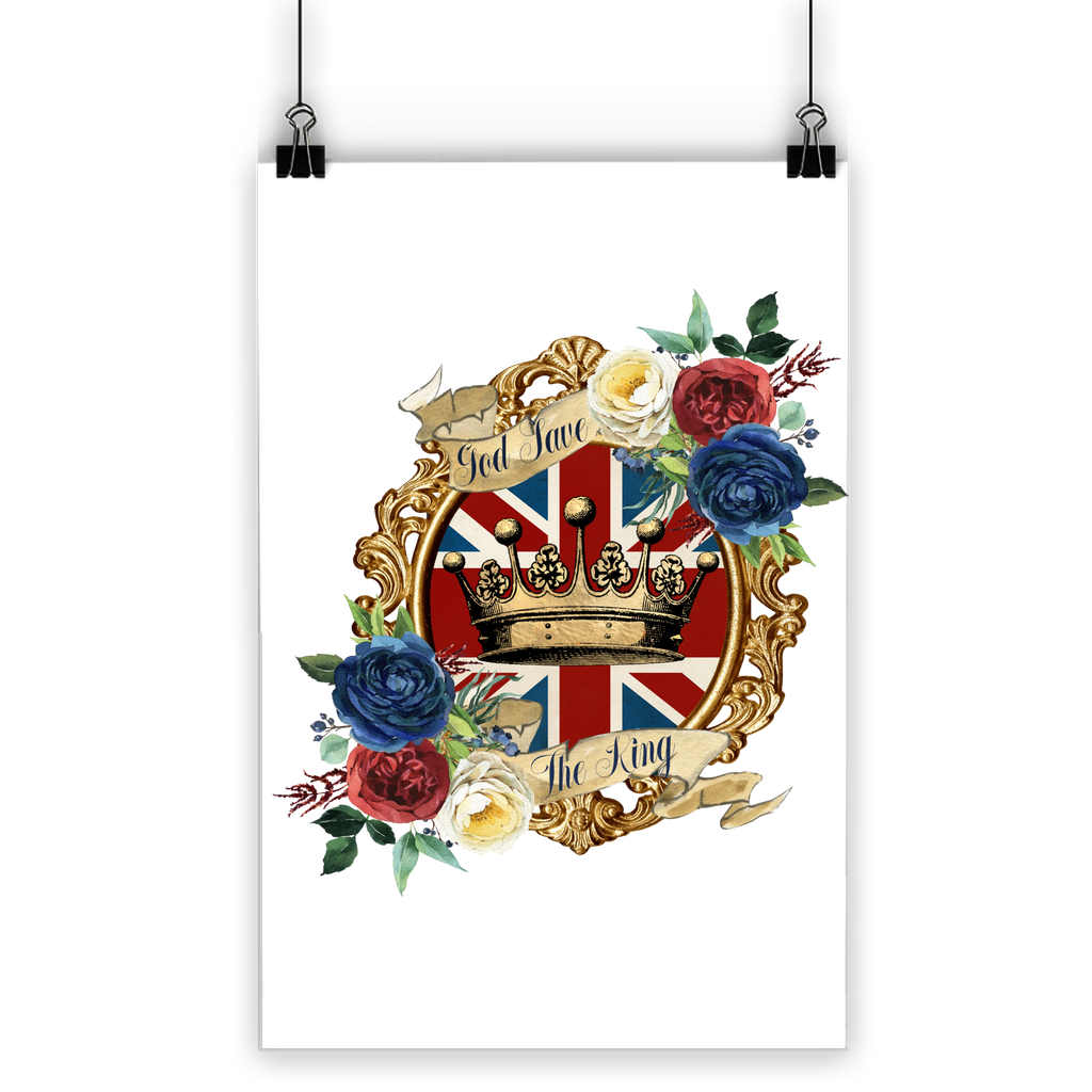 GOD SAVE THE KING Classic Poster - DirectlyPersonalised