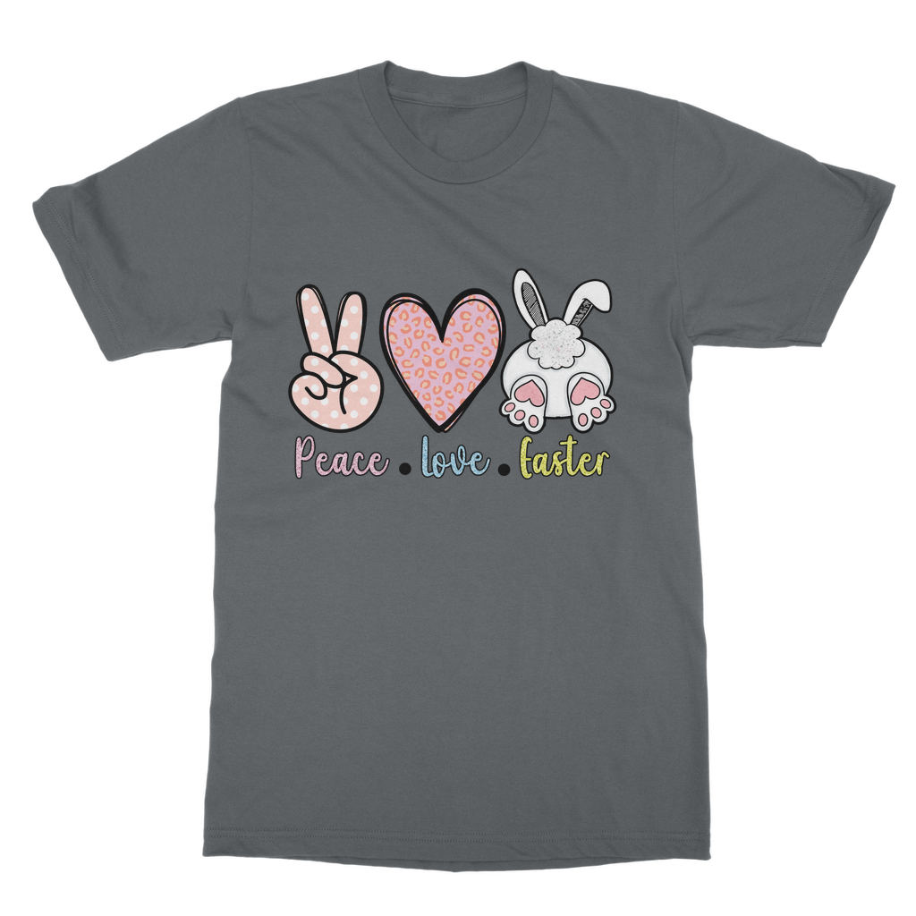 PEACE LOVE EASTER Classic Adult T-Shirt - DirectlyPersonalised