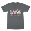 PEACE LOVE EASTER Classic Adult T-Shirt