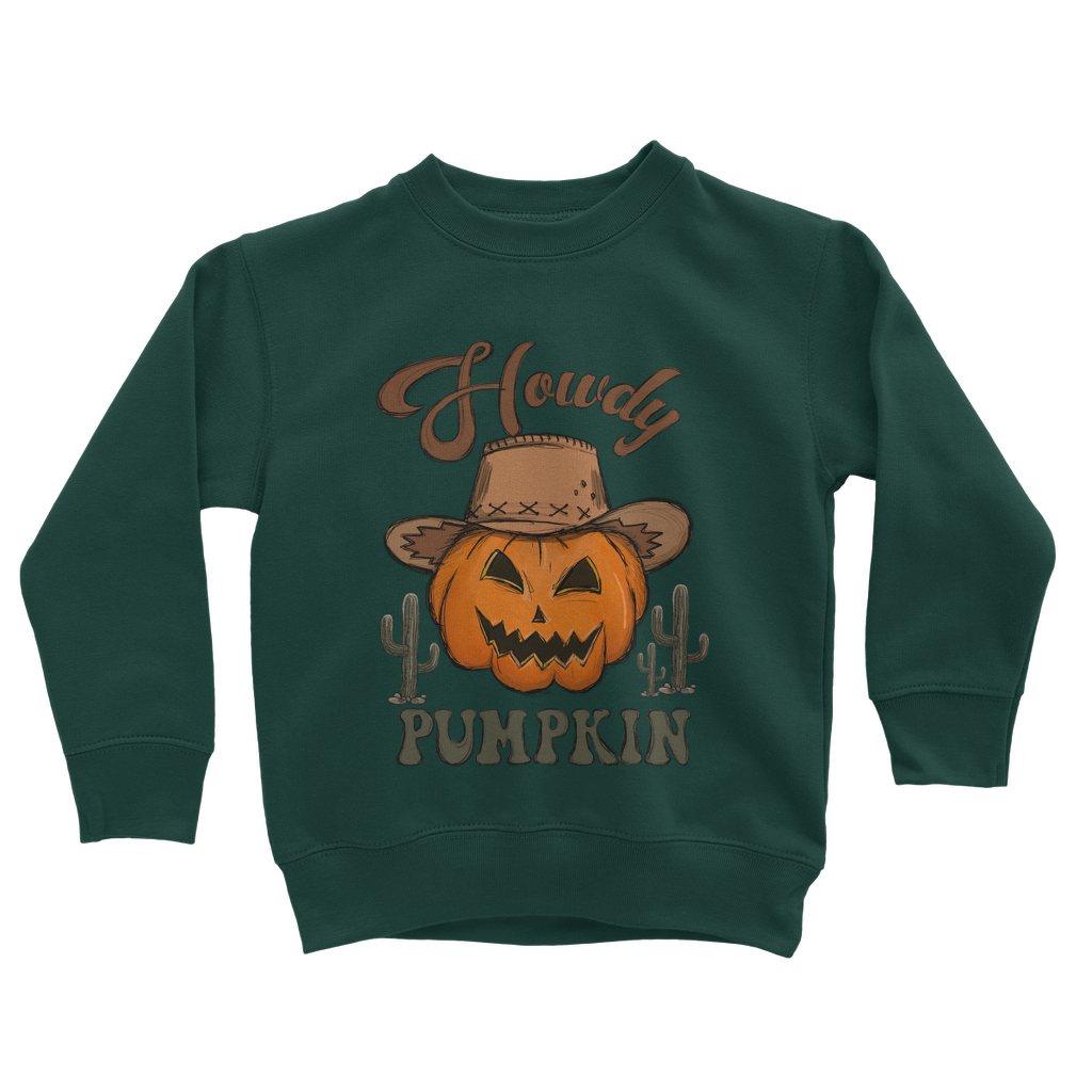 HOWDY PUMPKIN Classic Kids Sweatshirt - DirectlyPersonalised