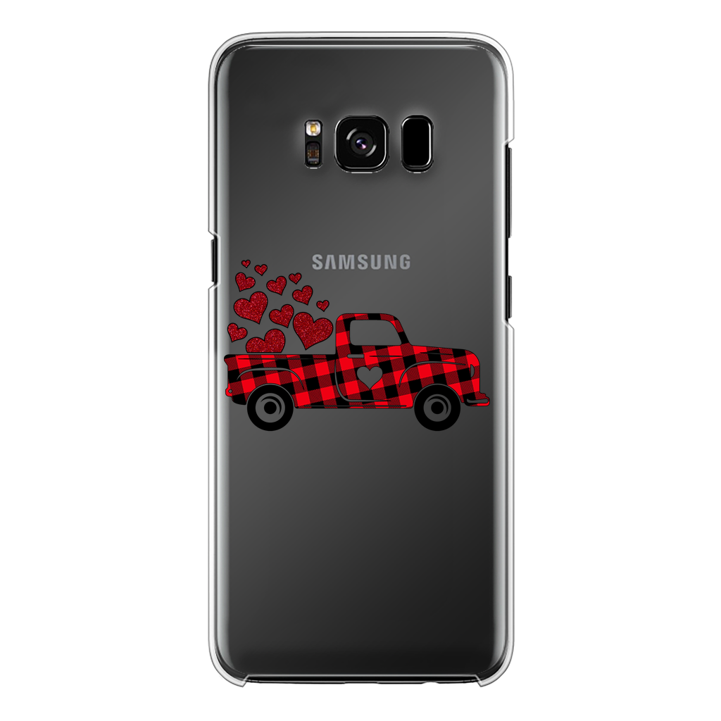 Love Truck Back Printed Transparent Hard Phone Case - DirectlyPersonalised