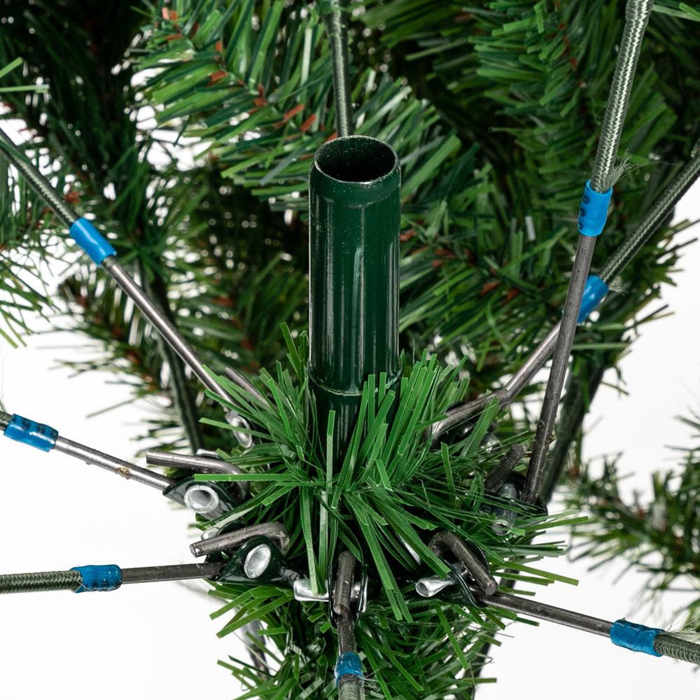 Christmas Tree 7FT 1350 Branch Flocking Spray White Tree Plus Pine Cone - DirectlyPersonalised