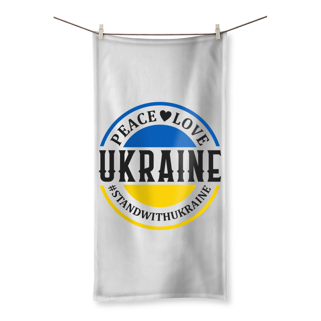 STAND WITH UKRAINE Sublimation All Over Towel - DirectlyPersonalised