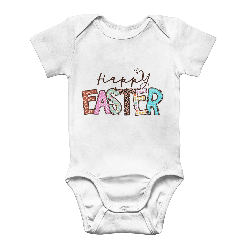 Happy Easter Classic Baby Onesie Bodysuit - DirectlyPersonalised