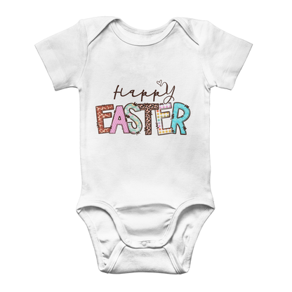 Happy Easter Classic Baby Onesie Bodysuit - DirectlyPersonalised