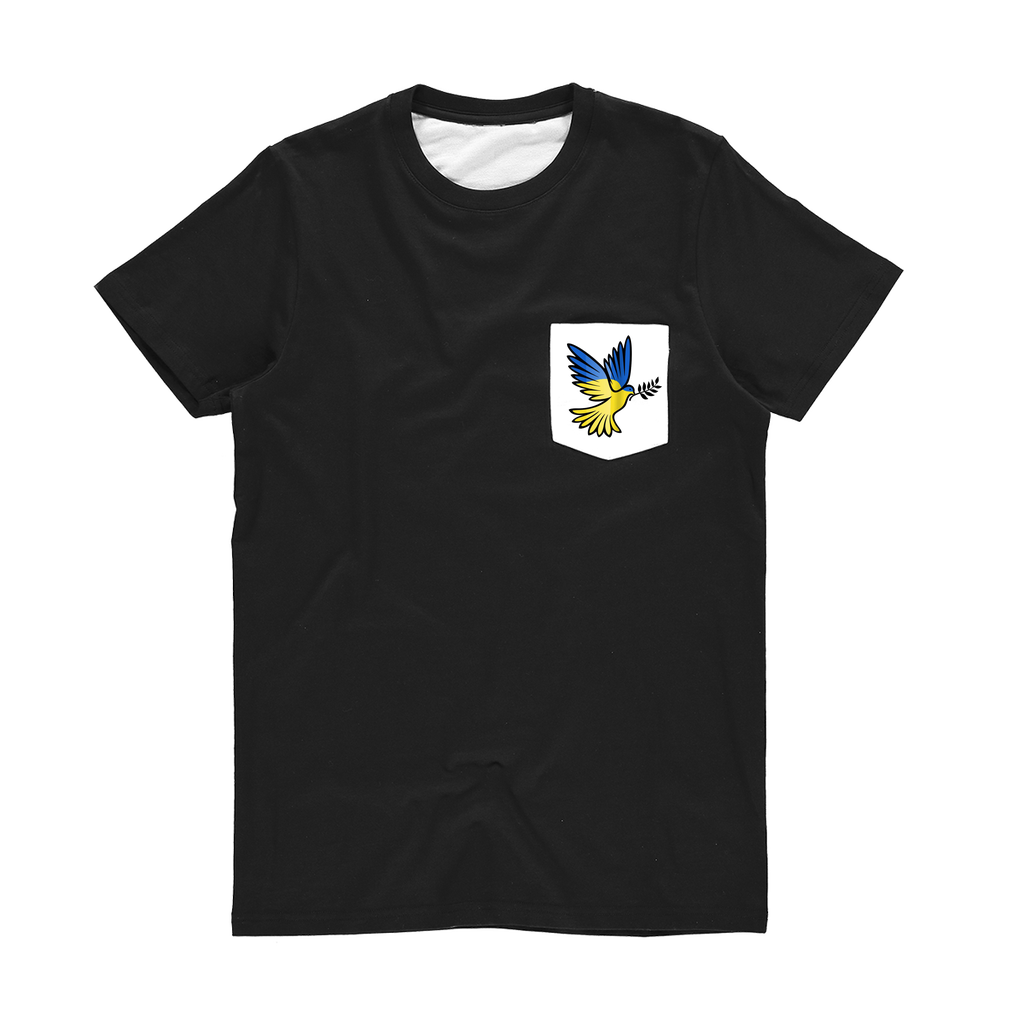 SUPPORT FOR UKRAINE Classic Sublimation Pocket T-Shirt - DirectlyPersonalised