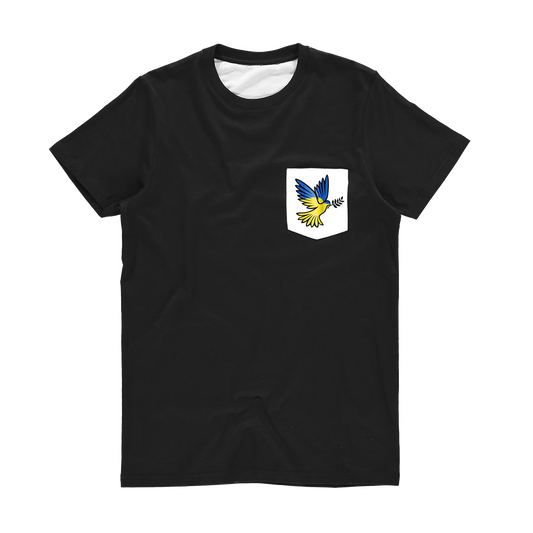 SUPPORT FOR UKRAINE Classic Sublimation Pocket T-Shirt - DirectlyPersonalised