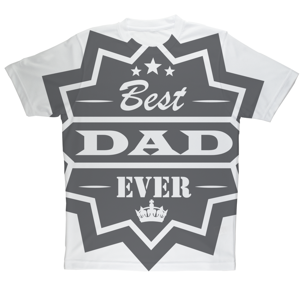 Best Dad Ever Sublimation Performance Adult T-Shirt - DirectlyPersonalised