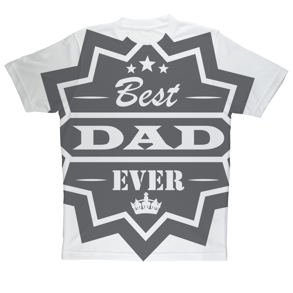 Best Dad Ever Sublimation Performance Adult T-Shirt