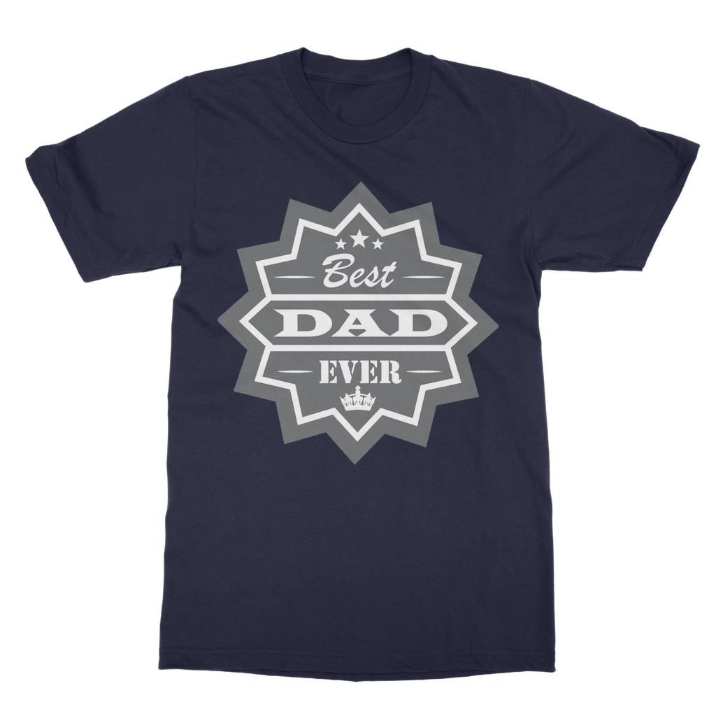 Best Dad Ever Classic Heavy Cotton Adult T-Shirt - DirectlyPersonalised