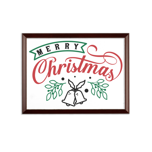 Merry Christmas Sublimation Wall Plaque - DirectlyPersonalised