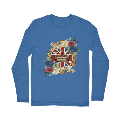 GOD SAVE THE KING Classic Long Sleeve T-Shirt - DirectlyPersonalised