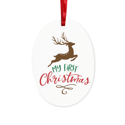 My First Christmas Colour Ceramic Hanging Ornament