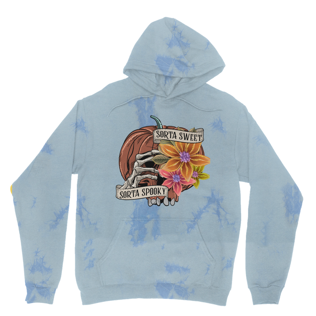 SORTA SWEET - SORTA SPOOKY Tie Dye Hoodie - DirectlyPersonalised