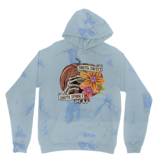 SORTA SWEET - SORTA SPOOKY Tie Dye Hoodie - DirectlyPersonalised