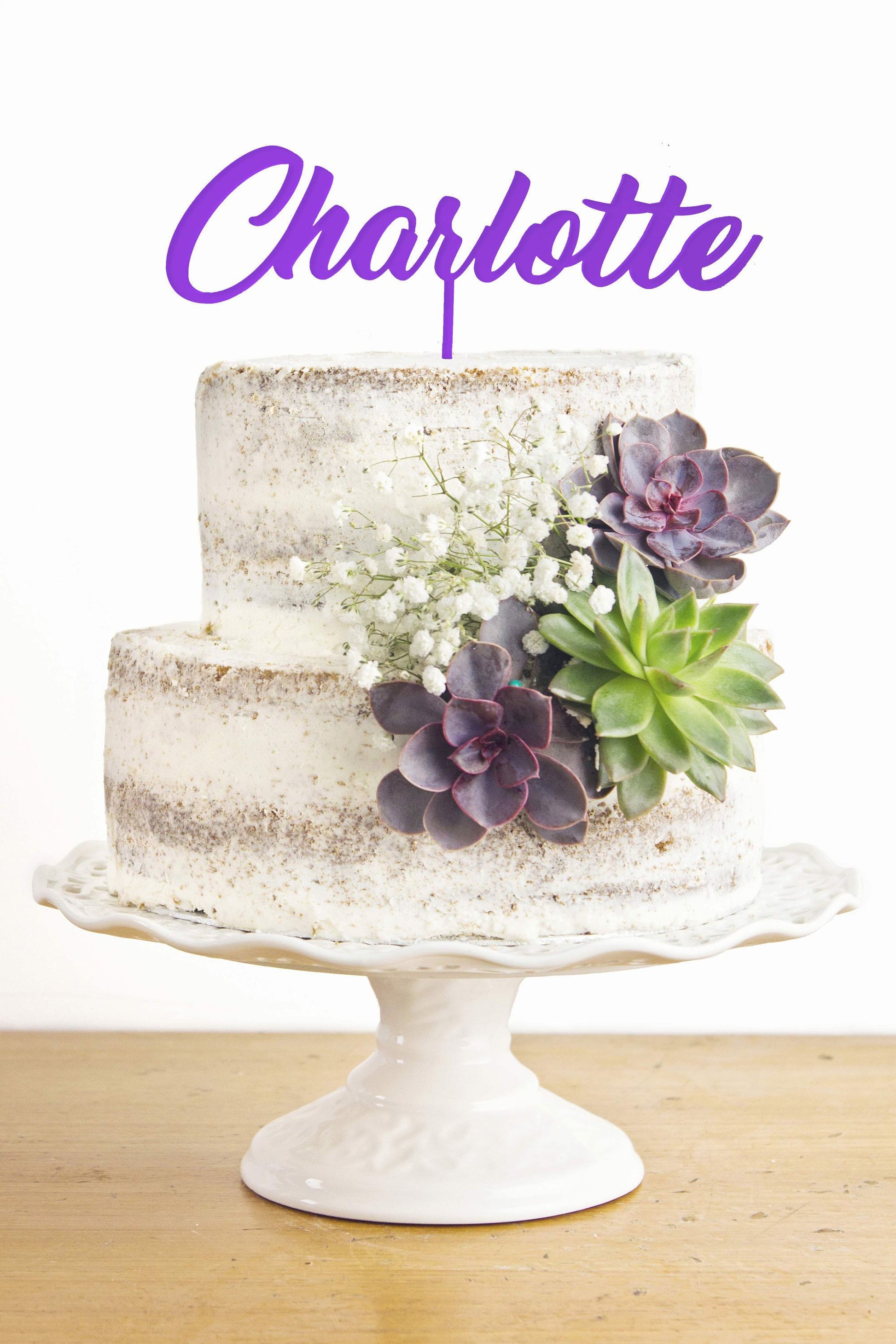 Custom Cake Topper Birthday Party Decoration Medium Size C - DirectlyPersonalised