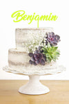 Custom Cake Topper Birthday Party Decoration Medium Size C - DirectlyPersonalised