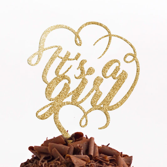 It's a Girl Cake Topper Party Baby Shower - Its A Girl Cake Topper - Its a Girl Cake Topper Decoration - Quick Worldwide Dispatch - DirectlyPersonalised