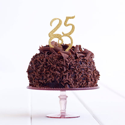 25 Cake Topper - 25th Cake Topper - 25 Birthday Party Cake Topper - 25 Cake Decoration - Quick World Wide Dispatch - DirectlyPersonalised