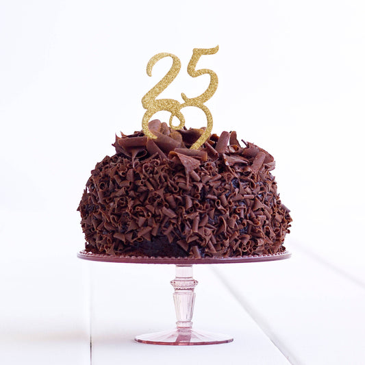25 Cake Topper - 25th Cake Topper - 25 Birthday Party Cake Topper - 25 Cake Decoration - Quick World Wide Dispatch - DirectlyPersonalised
