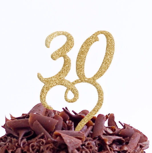 30 Birthday Party Cake Topper - 30th Cake Topper - 30 Cake Decoration - Quick World Wide Dispatch - DirectlyPersonalised