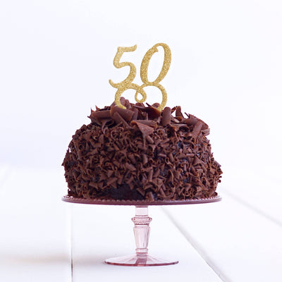 50 Birthday Party Cake Topper - Fifty Cake Topper - 50th Cake Topper - Fiftieth Cake Topper - 50 Decoration - Quick World Wide Dispatch - DirectlyPersonalised