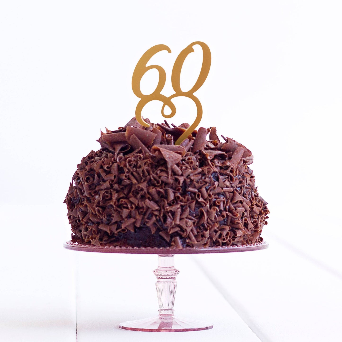 60 Birthday Party Cake Topper - 60 Cake Decoration - Sixty Cake Topper - 60th Cake Topper - Sixtieth Cake Topper - Quick Dispatch - DirectlyPersonalised