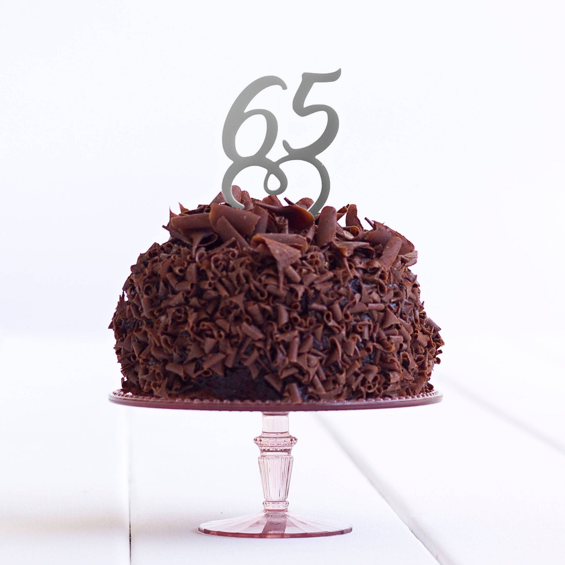 65 Cake Topper Birthday Party Decoration - Sixty Five Cake Topper Decoration - 65th Cake Topper - Quick Dispatch - DirectlyPersonalised