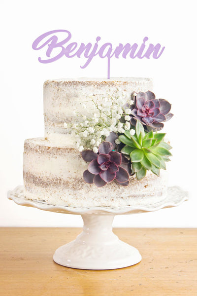 Custom Cake Topper Birthday Party Decoration Medium Size C - DirectlyPersonalised
