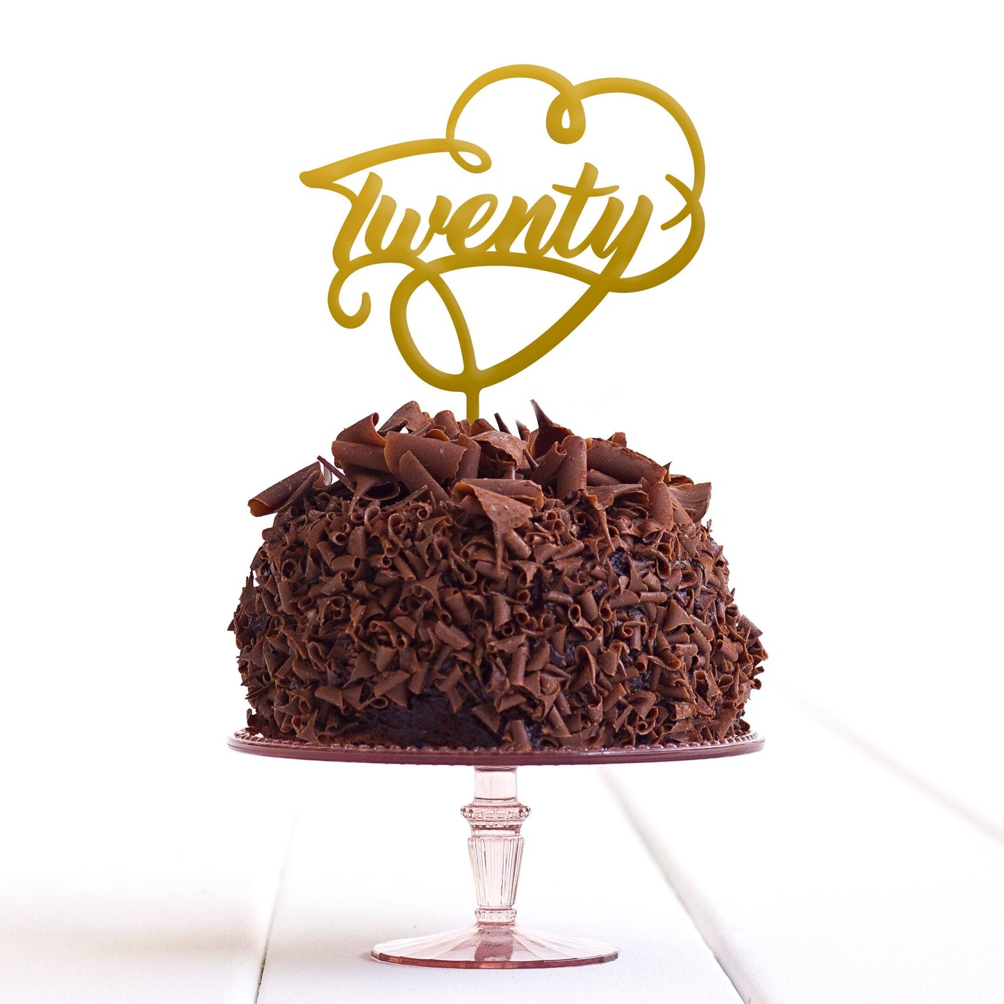 Twenty 20 Twentieth Cake Topper Birthday Party Decoration Food Safe Regular – Quick World Wide Dispatch - DirectlyPersonalised